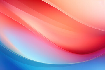 Fototapeta premium Vibrant gradient wave background, abstract composition