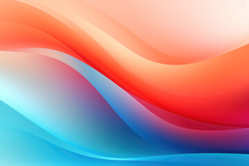 Fototapeta premium Vibrant gradient wave background, abstract composition