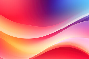 Fototapeta premium Vibrant gradient wave background, abstract composition