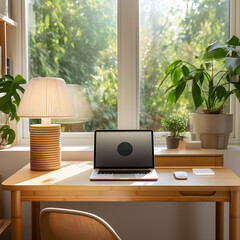 Stylish City High-Rise Home Office Space