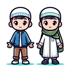 young boy muslim school 