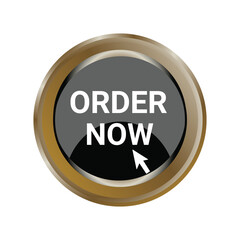 order now button for web design, online shopping web banners . Order now icon, order now promotion. Vector illustration