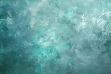 Abstract Painting of Blue and Green Colors. Generative AI