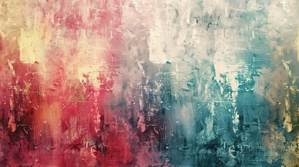 Modern impressionism technique. Wall poster print template. Abstract painting art. Hand drawn by dry brush of paint background texture. Oil painting style generative - obrazy, fototapety, plakaty
