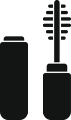 Eye brush bottle icon simple vector. Care fashion female. Body cosmetic