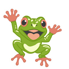 frog with a smile