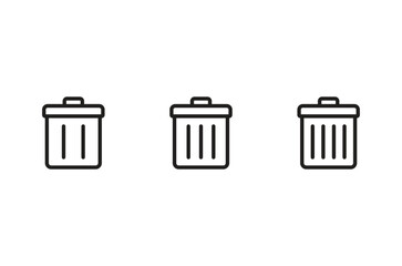 trash can icon vector. trash can symbol icon