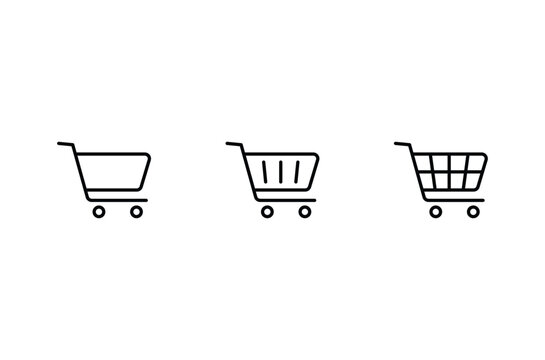 shopping cart icon vector. shopping cart symbol icon