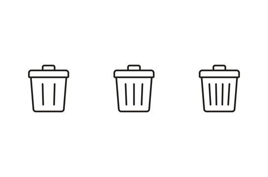 trash can icon vector. trash can symbol icon