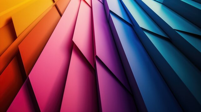 colorful photo abstract background square, triangle