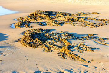 Rocks with small pools of water