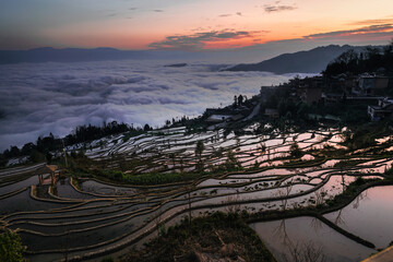 Yuanyang Terraced Fields in Yunnan Province, China