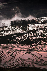 Yuanyang Terraced Fields in Yunnan Province, China