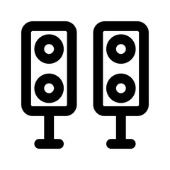 speakers line icon