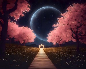 Starry Universe: Elegant Cosmic Invitation Mockup