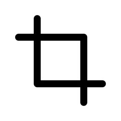 Obraz premium crop glyph icon