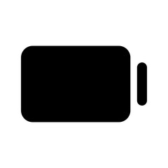 empty battery glyph icon