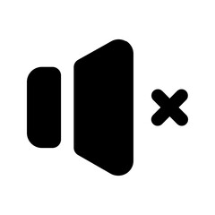 mute glyph icon