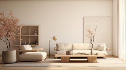 Fototapeta na wymiar Modern elegant composition of living room interior 