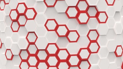 Wallpaper 4k animation random hexagon motion background
