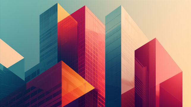 Captivating Minimalistic Architecture Desktop Wallpaper: Abstract Forms and Subtle Textures