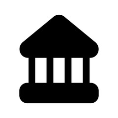 bank glyph icon