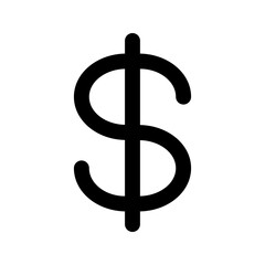 dollar symbol glyph icon