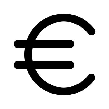 euro glyph icon
