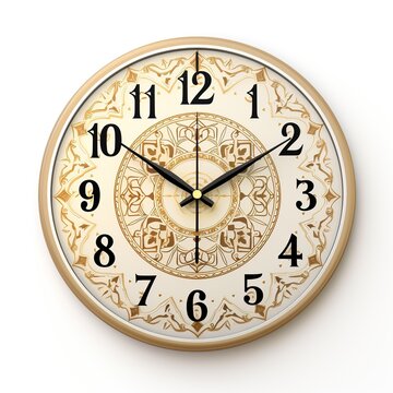 Clock isolated on white background 