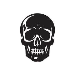 skull icon white