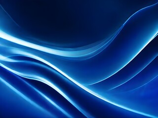 Photo abstract blue wavy line of light Background