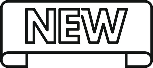 Label tag ribbon icon outline vector. Hot quality product. Label gemstone