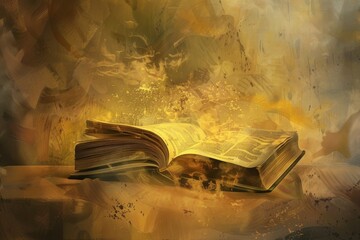 Illustrating the symbolism behind a bible in a contemporary context