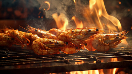 hot hot shrimp on the barbie, generative ai