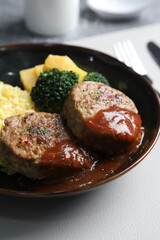 steak with vegetables