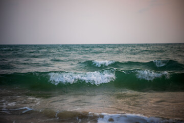 Ocean wave background by Petzval len 