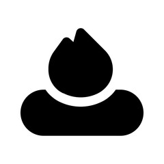 bonfire glyph icon