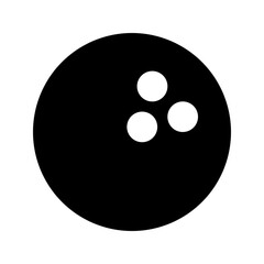 bowling glyph icon