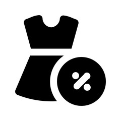 dress glyph icon