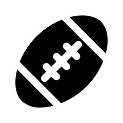 rugby ball glyph icon