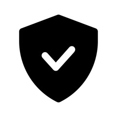 safety glyph icon