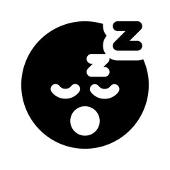 sleep glyph icon
