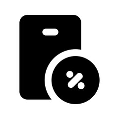 smartphone glyph icon