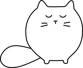 Minimalist Cat Illustration
