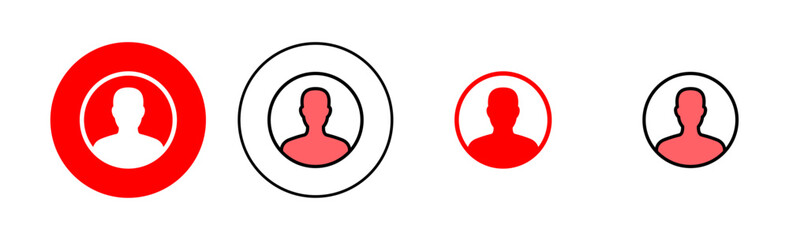 User Icon set illustration. person sign and symbol. people icon.