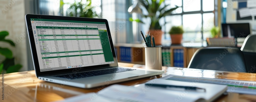 Wall mural data and graphs in spreadsheet documents for online analysis
