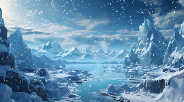 background Ice and snow