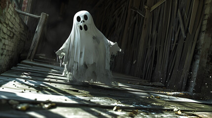 funny 3D ghost character