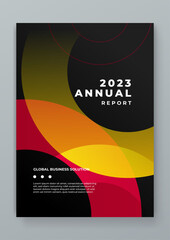 Colorful vector corporate annual report template for brochure, annual report, magazine, poster, corporate presentation, portfolio, flyer, infographic. Easy to use