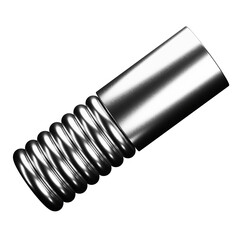 3D Chrome. 3D Abstract Shape. 3D Geometric Chrome.